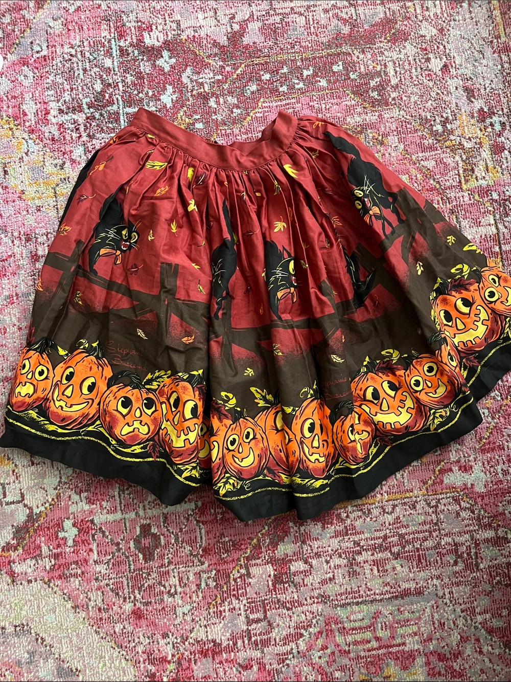 Pinup couture Halloween skirt